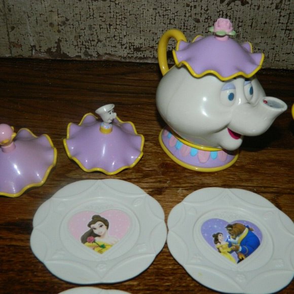 Beauty and The Beast Vintage Mrs Potts Tea Set Talking Disney by Thinkaway - Picture 2 of 6